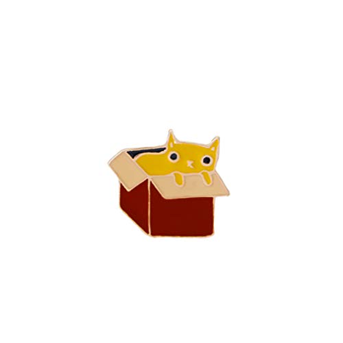 EH-LIFE Moon Cat Enamel Pin Lapel Brooch Badge Gift Jewelry for Women Girl 5#