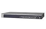 NETGEAR 8-Port 10G Ethernet Smart Managed Pro Switch (XS708T) - with 2 x 10Gigabit SFP+, Desktop/Rackmount, and ProSAFE Limited Lifetime Protection