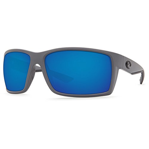 Costa Reefton Sunglasses Matte Gray / Blue Mirror 580G