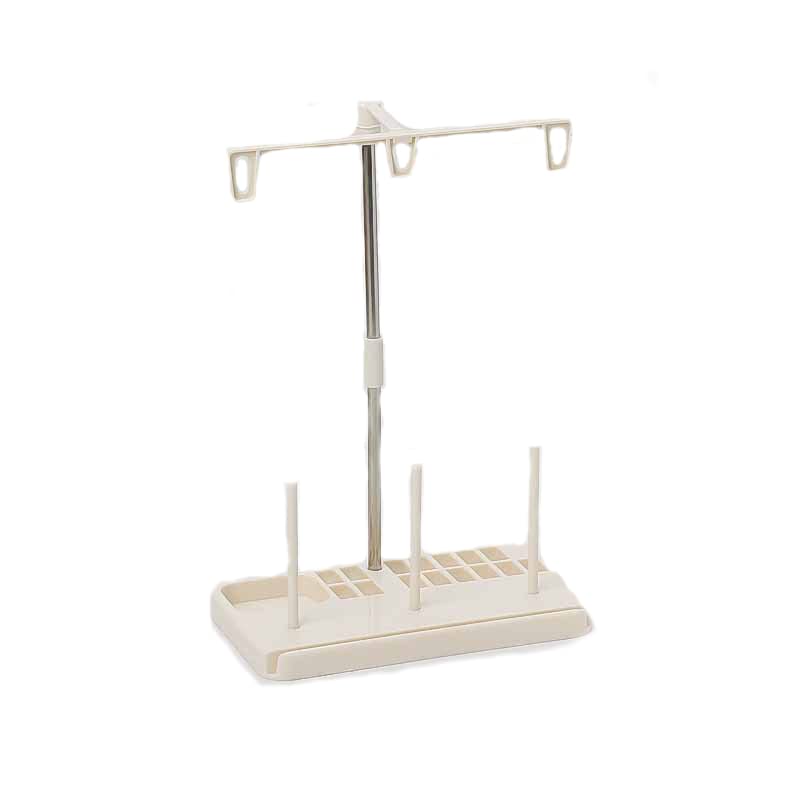 Thread Stand,Three Cones Spool Stand Plastic Sewing Thread Holder 3 Spools Holder Base Thread Rack for Household Sewing Machine Embroidery Accessories