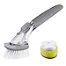 Soap Dispensing Kitchen Dish Brush, Antibacterial Kitchen Sink Scrubber - iWeller.