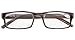Eyekepper Spring Hinge Striped Reading Glasses (3 Pairs) Men Includes Sunshine Readers +1.00