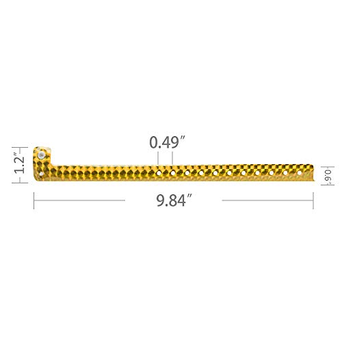Ouchan Holographic Plastic Party Wristbands Gold - 500 Pack Vinyl Wristbands for Events Club Music Meeting