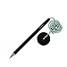 Secure Counter Pen with Adhesive Base & Metal Chain - Black Ink - Medium Point (5 Pack)