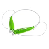 WONFAST® HV-800 Wireless Bluetooth Music Stereo Universal Headset Headphone Vibration Neckband Style for iPhone iPad Samsung (Green)