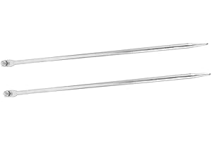 TOBBOMEY 2pcs Heavy Duty Galvanized Ground Rod for Electric Fence Outdoor Use Impact-Resistant Earthing Poles