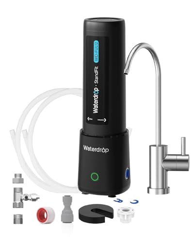 Waterdrop UL12B Untertisch-Wasserfiltersystem, Kein Bohren, mit Wasserhahn
