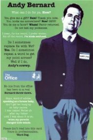 The Office Poster Andy Bernard TV Show Comedy Poster Print, 22x34
