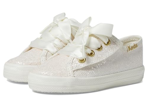 Keds Girls Kickstart Jr. Celebrations (Toddler/Little Kid) Sneaker, Ivory Spark…