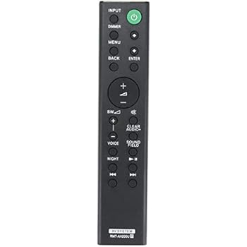 Amazon.com: New RMT-AH200U Remote Replacement for Sony Sound Bar SA
