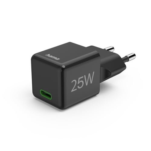 Caricabatterie Rapido, USB-C, PD/Qualcomm®, Super Mini-Charger, 25 W, Nero