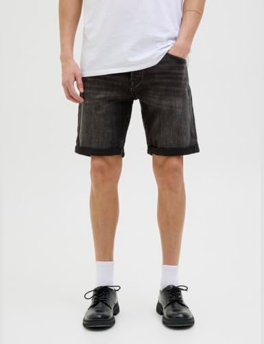 Calções masculinos, ganga preta/mochila: Am 317, L