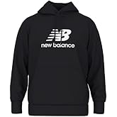 New Balance Men's Sport Essentials French Terry Logo Hoodie, Black, X-Large