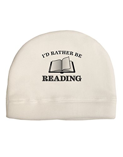 TooLoud I'd Rather Be Reading Child Fleece Beanie Cap Hat