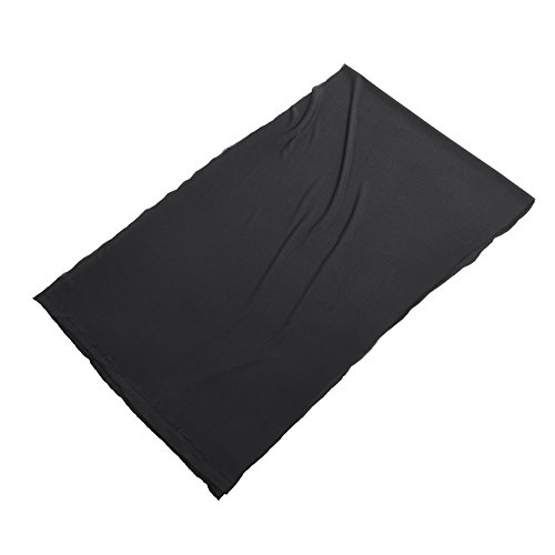 Speaker Mesh Cloth, 1.7mx0.5m Speaker Grill Cloth Stereo Gille Fabric Speaker Mesh Cloth Dustproof Protective Cover/Lightweight/Soft/Applicable to Speakers/Stage Speakers/KTV (Black)