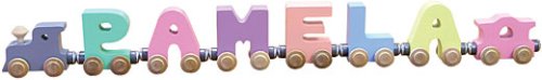 6 Letter Pastel NameTrain - Made in USA
