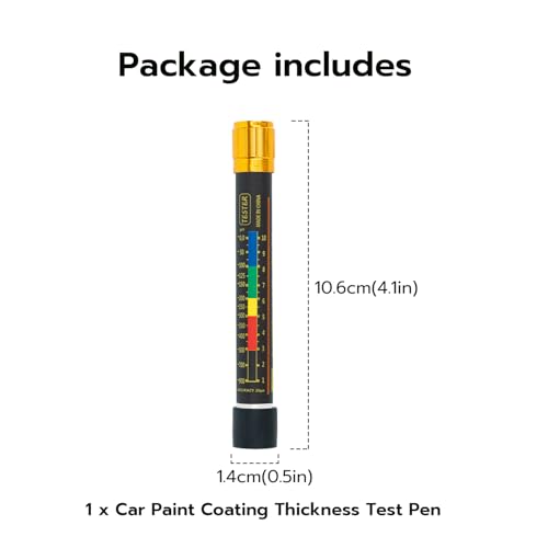 Mcbazel Car Paint Thickness Tester, Coating Thickness Gauge, Paint Coating Tester with Magnetic Tip