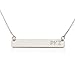 Bar Necklace Personalized Bar Name Necklace Sterling Silver Custom Made Any Name