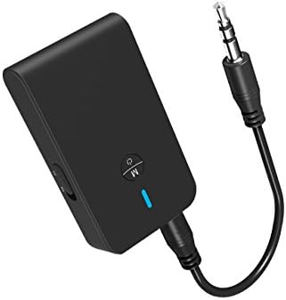 Gerleek Bluetooth Receiver Transmitter 2-in-1 Stereo CSR Wireless Receiver 3.5mm Jack wireless Audio Music Adapter for TV Car Speaker Headphone Home Sound System, 2 Devices support