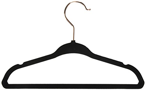 Closet Complete 71799 Hangers, 50, Black, 50 Count