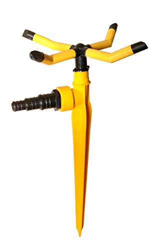 Truphe Ztest200015 4 Arms Rotating Peg Water Sprinkler for Garden (Yellow & Black) Truphe Ztest200015 4 Arms Rotating Peg Water Sprinkler for Garden (Yellow & Black)