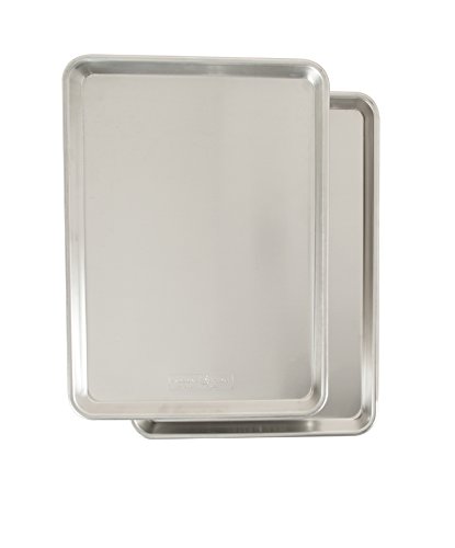 Nordic Ware 43180 Naturals Twin Pack-Half Sheets, Aluminum
