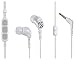 Scosche hp255m Noise Isolation Earbuds with tapLINE II Remote & Mic - Wired Headsets - Retail Packaging - White