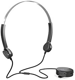 Yaklee Black Bone Conduction Headphone Hearing Improved Portable Stereo Earbuds Comfortable Headset