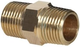 Sellerocity Air Compressor Pneumatic Connector Fitting 1/4" .25" Hex Nipple 1.38" Long
