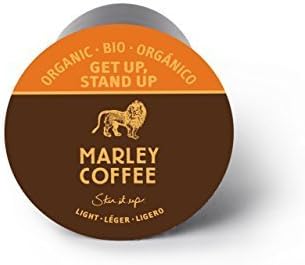 Marley Coffee,Get Up, Stand Up, Single Serve RealCup Organic Light Roast for Keurig K-Cup Brewers, 96 Count by Marley Coffeee