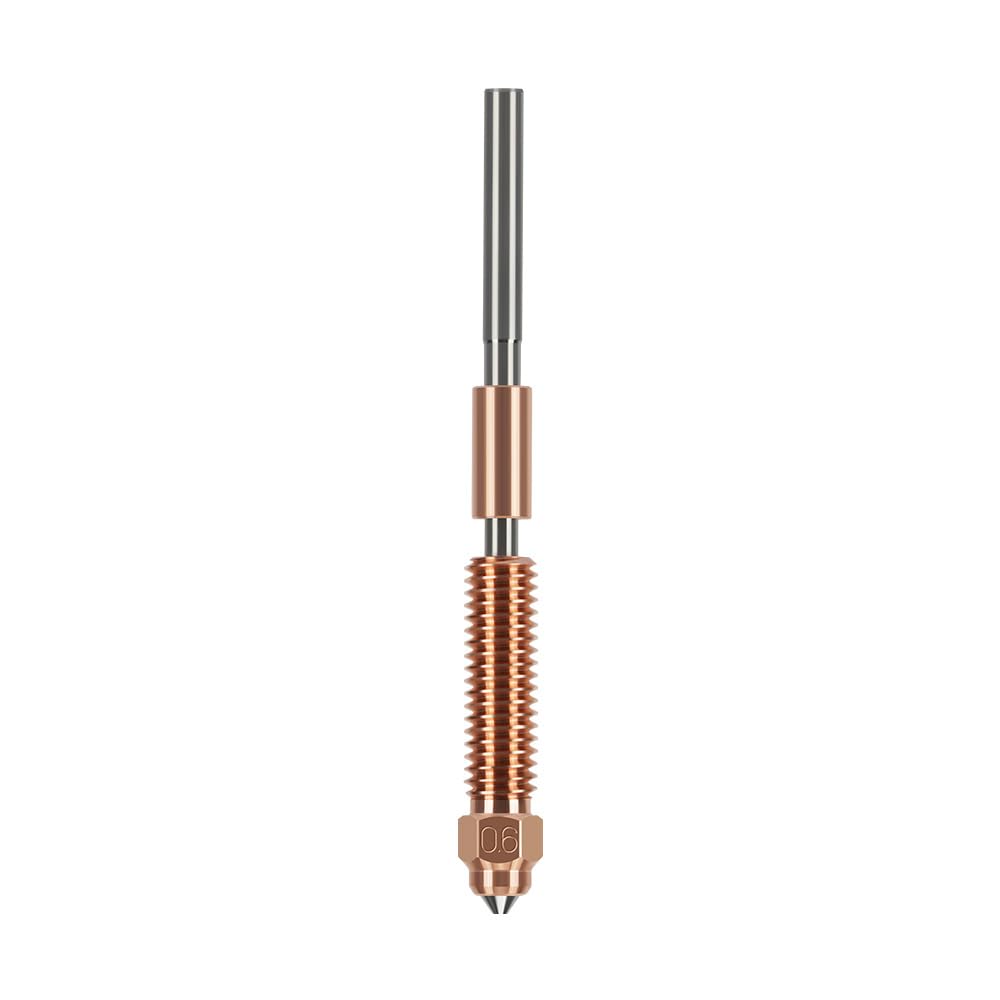 Photo 1 of 1PCS 0.6mm K1C 3D Printer Nozzle, Quick-Swap, Titanium Alloy Heat Break, Copper Alloy for Ender-3 V3, K1 Max, and Other 3D Printers