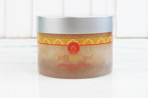 A Girl's Gotta Spa! Energizing Citrus Dead Sea Salt Body Scrub 10oz Jar for Dry Skin