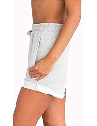 Pantalones cortos de verano para dama, cómodos, informales, con cordón
