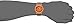 Swatch SUOO103 Men's Archi-Mix Larancio Orange Dial Grey Silicone Strap Watch