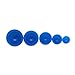 SCASTOE 12Pcs Silicone Medical Vacuum Cups Massager Cupping Therapy Anti Cellulite New (Blue)