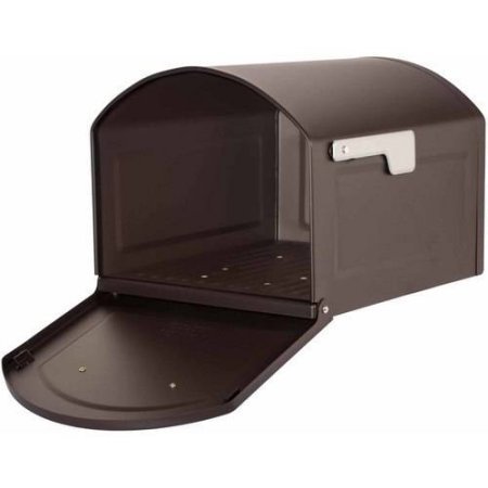 Architectural Mailboxes Centennial Large Capacity Post Mount Mailbox, Black (Rubbed Bronze) - Thumbnail 4