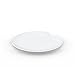Fiftyeight Dessert Plates with Bite, Set of 2, White, Porcelain,