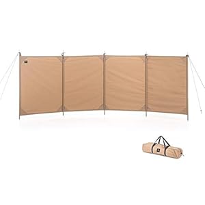 Naturehike 正規店 ネイチャーハイク 陣幕 焚火陣幕 横幕 【Newモデル】 (ベージュ)