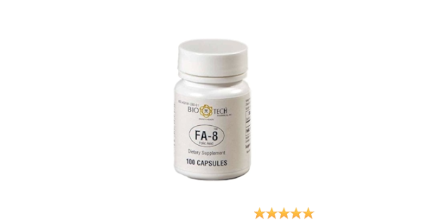 Amazon Com Bio Tech Fa 8 Folic Acid 800 Mcg 100 Caps Health Household