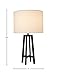 Stone & Beam Deco Black Metal Table Lamp, 20.75