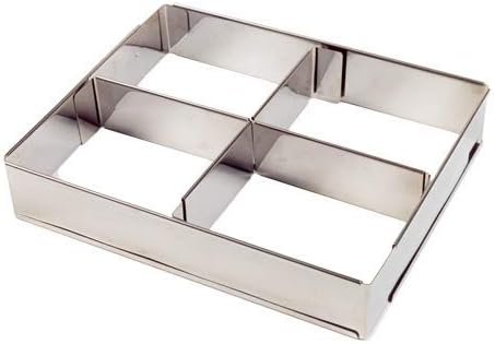 Lares - 6010 - Cadre à pâtisserie rectangulaire inox 46 x 32 cm