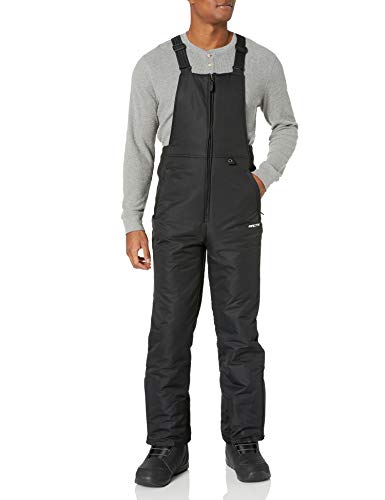 Arctix Men's Essential Insulated Bib Overalls, Black, 2X-Large (44-46W 32L)