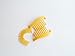 Interlocking Banana Combs Hair Clip French Side Comb Holder 80's 90's Soft and Bendable Plastic Updo Hair Clip (Yellow)