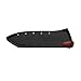 Farberware Edgekeeper 5-Inch Santoku Knife with Self-Sharpening Blade Cover, High Carbon-Stainless Steel Kitchen Knife with Ergonomic Handle, Razor-Sharp Knife, Black