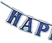 Happy Hanukkah Holographic Letter Banner 75'' Long Chanukah Themed Decorative Sign for Chanukah Party and Celebration Hanukah Decorations By Zion Judaica