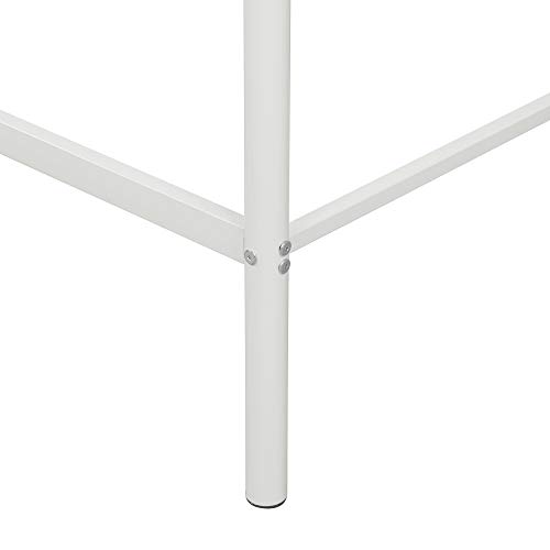 Twin Loft Bed Frame with 2 Ladders, High Metal Loft Bed for Kids, 220