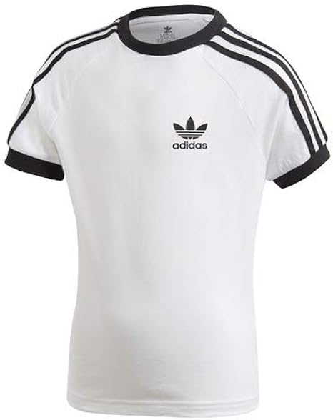 adidas 3 stripes tee white