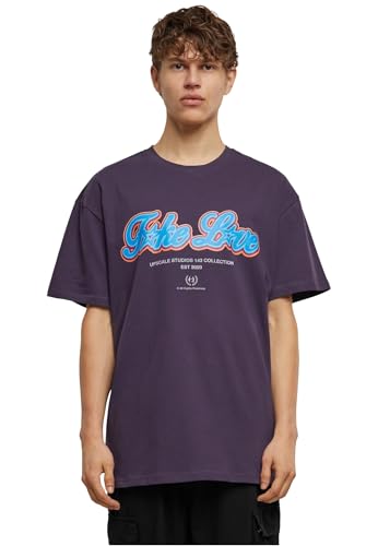Mister Tee Mt3015-fke Lve Heavy Oversize Tee T-Shirt, Purplenight, M Hommes