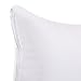 Mellanni Cotton Pillow Cases w/Zipper - Set of 2 Standard Pillow Covers, Protectors 20 x 30 Inches (2-Pack Queen, White)
