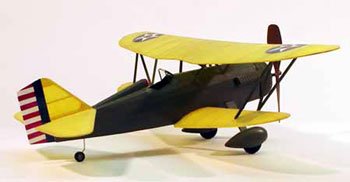 Curtiss P-6E Hawk Rubber Powered Model Airplane by Dumas